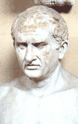 Portrait Bust of Cicero.  Click for information about the Roman Republic